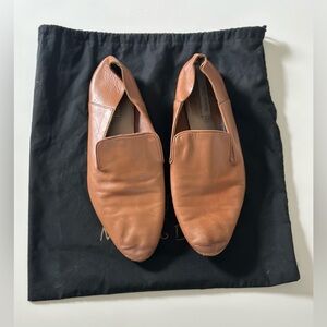 Massimo Dutti camel/ brown loafers size 8